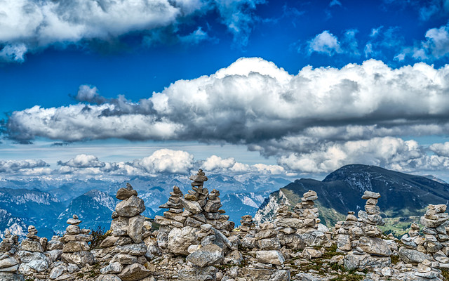 Stone world high above Lake Garda