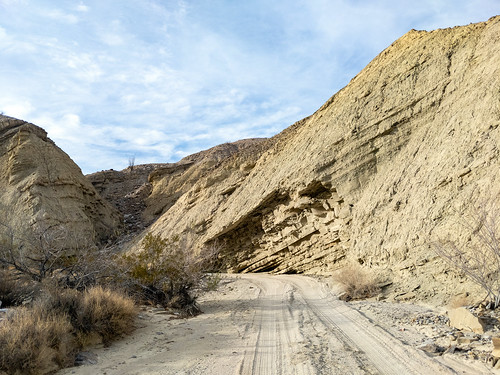 Driving up Fish Creek Road, Anza-Borrego Desert State Park, California