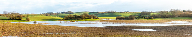 flooded fields after many rainy days