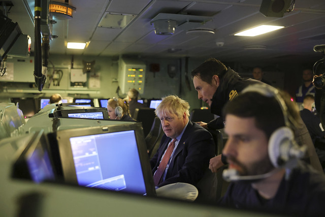 Prime Minister Boris Johnson visits Cammell Laird Dockyard