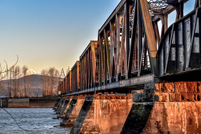 Historic Mission Railway Bridge, British Columbia c.1909  ( 113 Years Old )