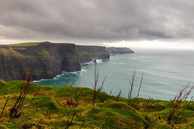 Storm at cliff of Moher