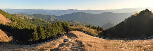 wakayama japan kansai highlands pampasgrass susuki autumn autumncolors mountains panorama sunset