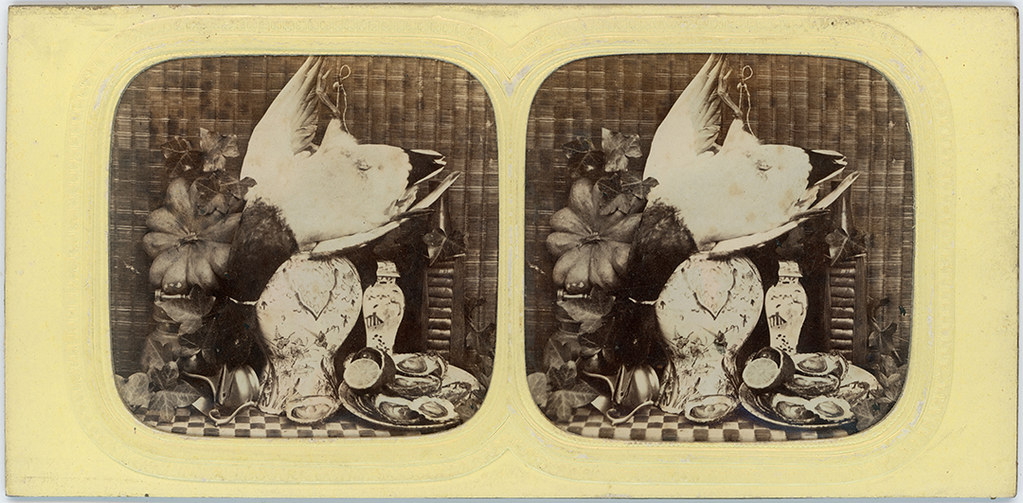 Stereo Denis-Still Life with oysters