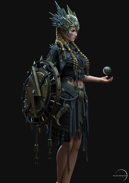 3d Model Character Design Valkyrie