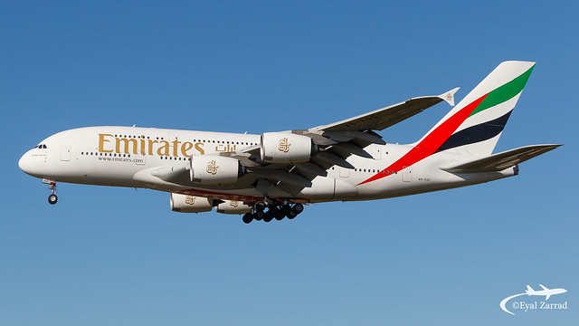HAM - Emirates Airbus A380-800 A6-EOC