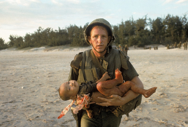 Wounded Child, Cape Batangan, Vietnam, 1965