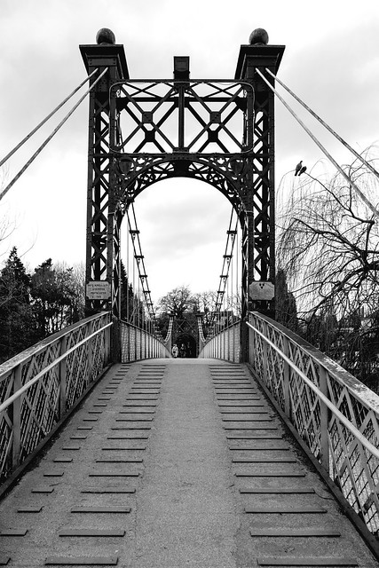 L2022_0471 - Port Hill Suspension Bridge - River Severn - Shrewsbury