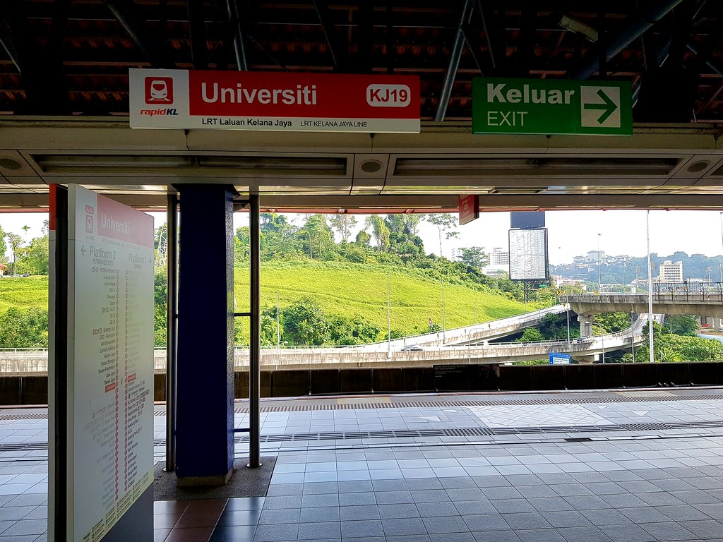 at Universiti LRT station @ 孟沙南城 Bangsar South