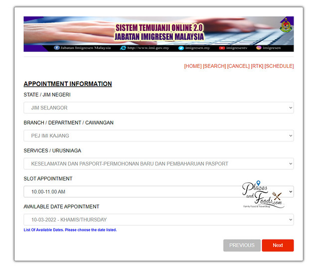 Malaysia immigration online appointment Malaysian Passport