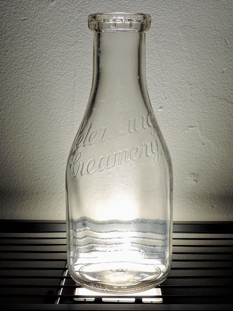 1949 Petersburg Creamery Bottle