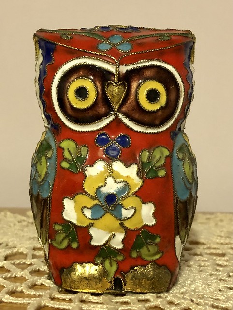Cloisonné Owl