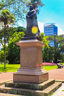 Das Denkmal für Königin Victoria im Albert Park in Auckland