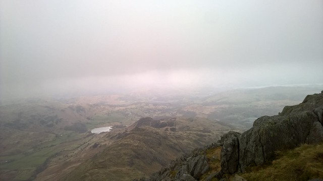 Ascent of Wetherlam. The Lake District UK.