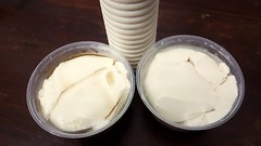 Doufuhua - sweet soya bean pudding and Tau Cheong Sui - soya bean milk drink
