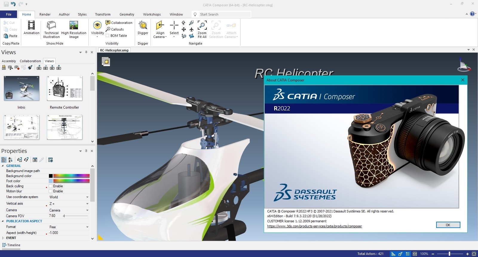 Working with DS CATIA Composer R2022 Refresh3 Win64 full