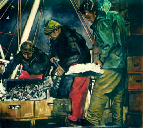 trawler III *oil on canvas *  160 x 150 cm  * 1992