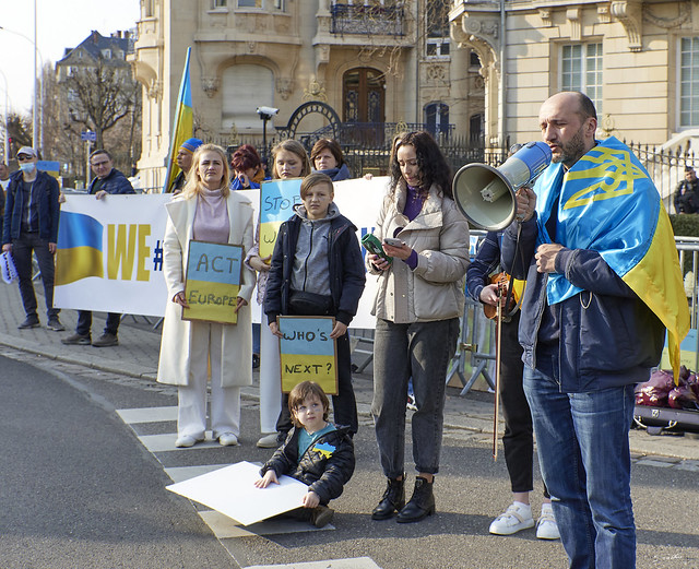 L'Ukraine contre le Kremlin à Strasbourg - série de 73 photos
