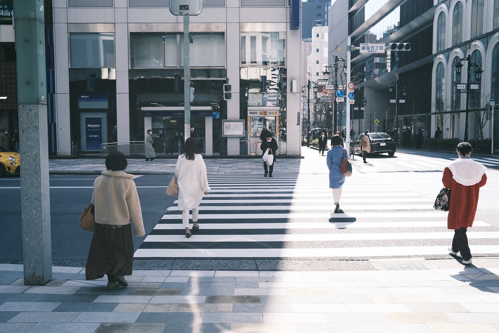 Tokyo Ginza at morning, 2022