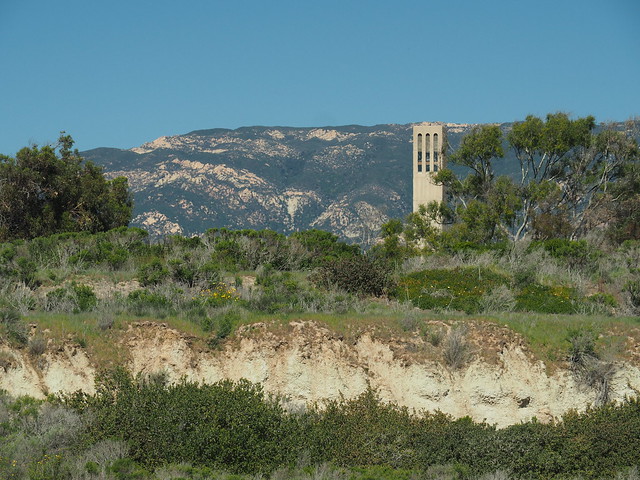 V3068630 storke tower from UCSB campus point bluffs