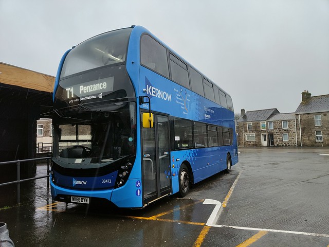 Cornwall by Kernow ADL E400 MMC 33472 at Camborne Bus Station