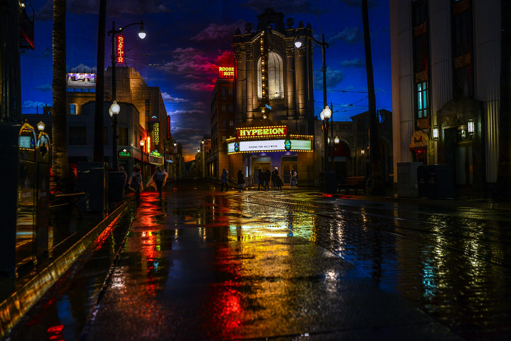 DCA Rain Hyperion Hollywood Land