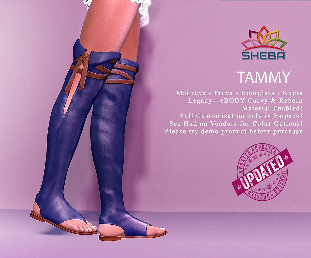 [Sheba] Tammy Thigh High Sandals UPDATED