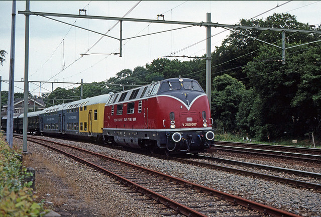 DB V200 007 in Baarn, 1989.