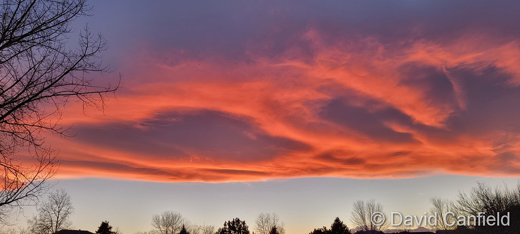 A stunning wave cloud at sunset on March 12, 2022. (David Canfield)