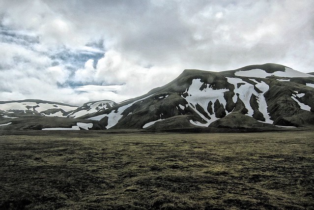 Iceland ~ Landmannalaugar Route ~  Ultramarathon is held on the route each July  - Mountains Snow Cap