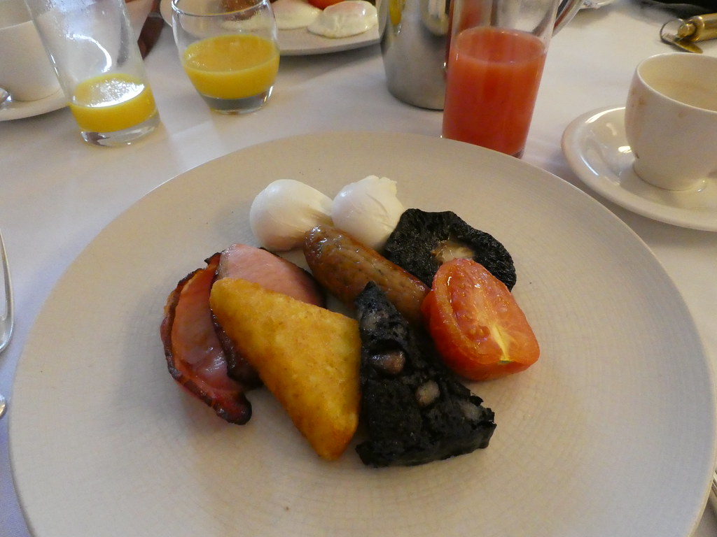 Cooked breakfast at The Cavendish Hotel, Baslow