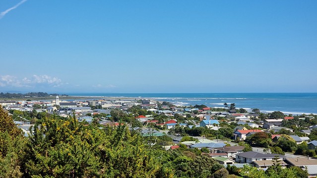 Hokitika town from Seaview