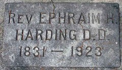Rev. Ephraim H. Harding 1831-1923 Grave Marker Davidson College Cemetery