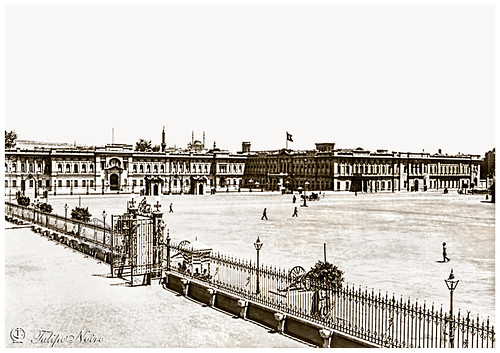 General view of Abdine Palace Yard - Cairo in 1931