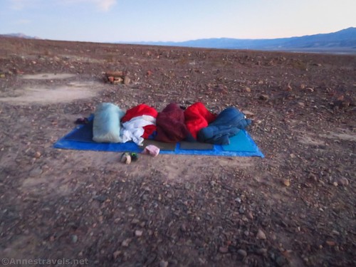 Camping along the Trail Canyon Road in Death Valley National Park, California