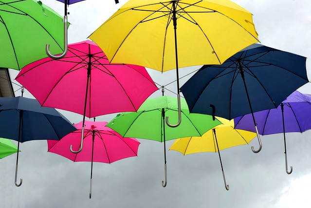 Magical Floating Umbrellas