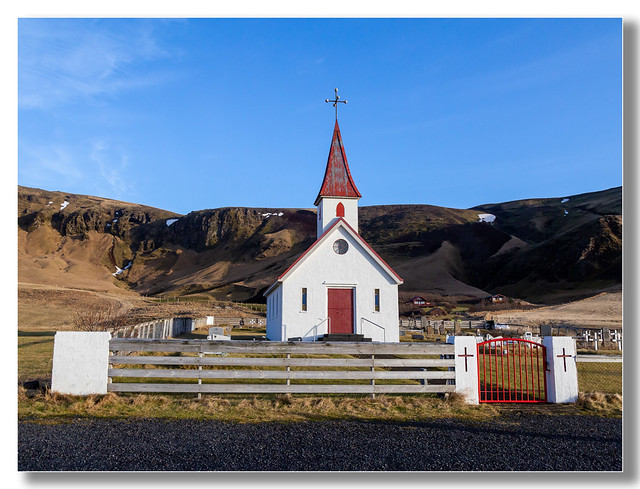 Iceland - Church and cemetery