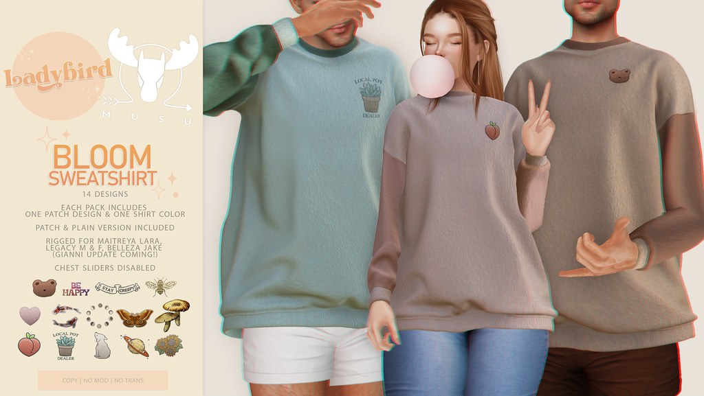 Ladybird x MUSU // Bloom Sweatshirt @ Bloom ♥