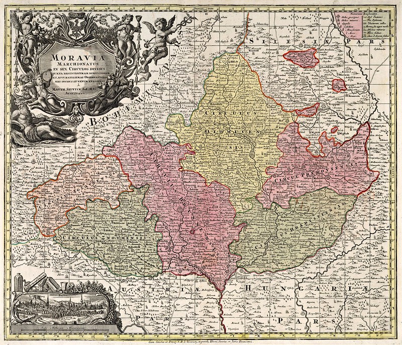 Matthaeus Seutter (1678-1756) - Moravia (1740)