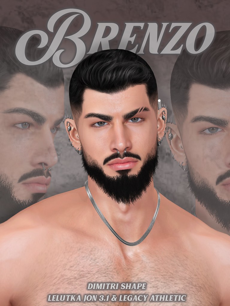 Dimitri Shape by -Brenzo- for Lelutka Jon 3.1 and Legacy Athletic