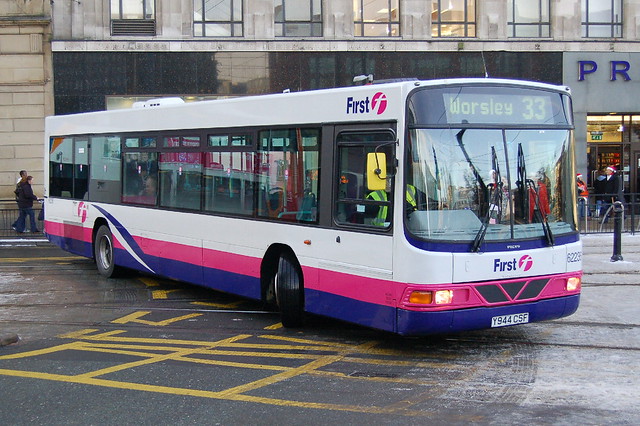 First Volvo B10BLE 62236 Y944CSF - Manchester