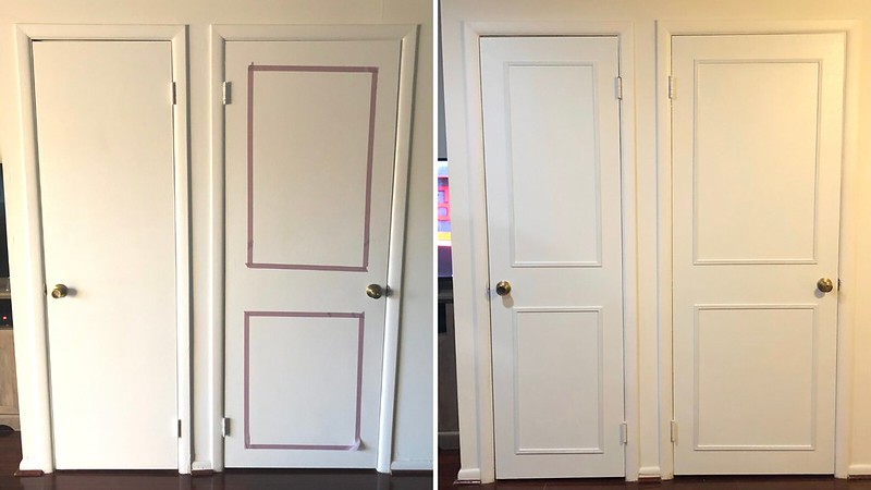 Updating our Flat (and Ugly) Builder Grade Doors