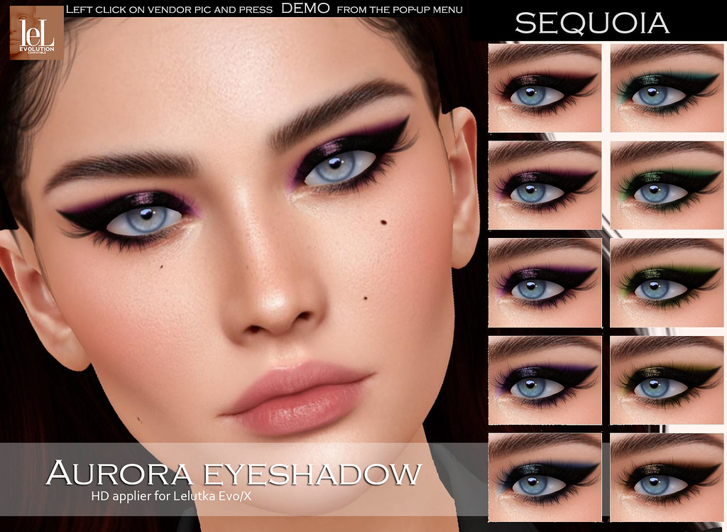 ::Sequoia:: Aurora eyeshadow set for Lelutka Evo/X