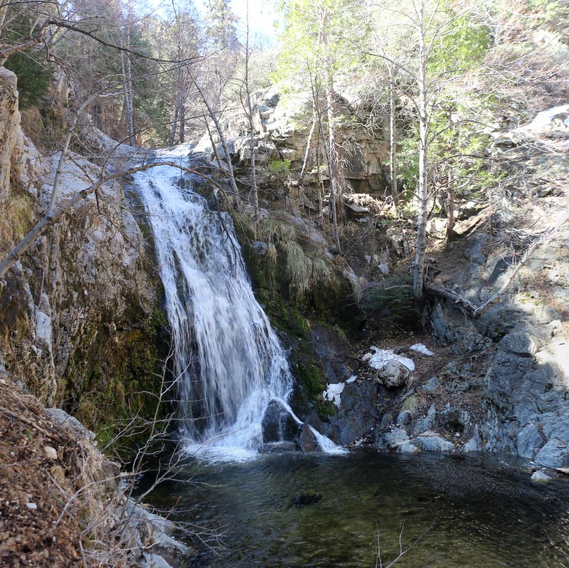 Cooper Canyon Falls was flowing well thanks to snowmelt coming from upstream