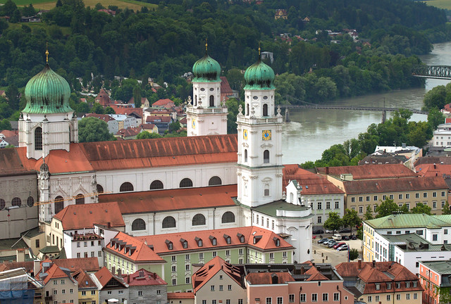 Passau by Inn river, Germany