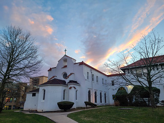 Mary Louis Academy Chapel At Sunset