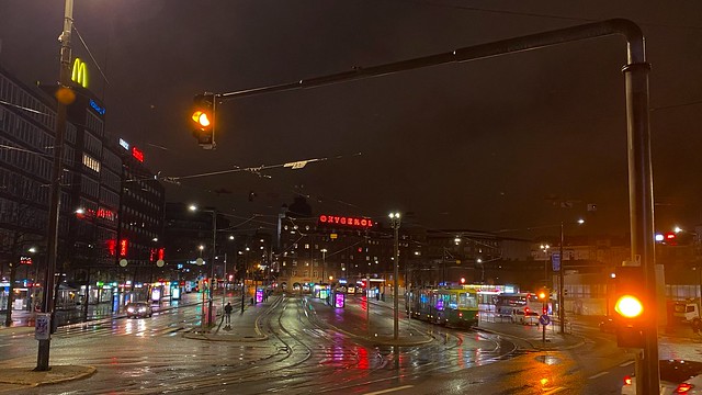 Rainy night in Helsinki