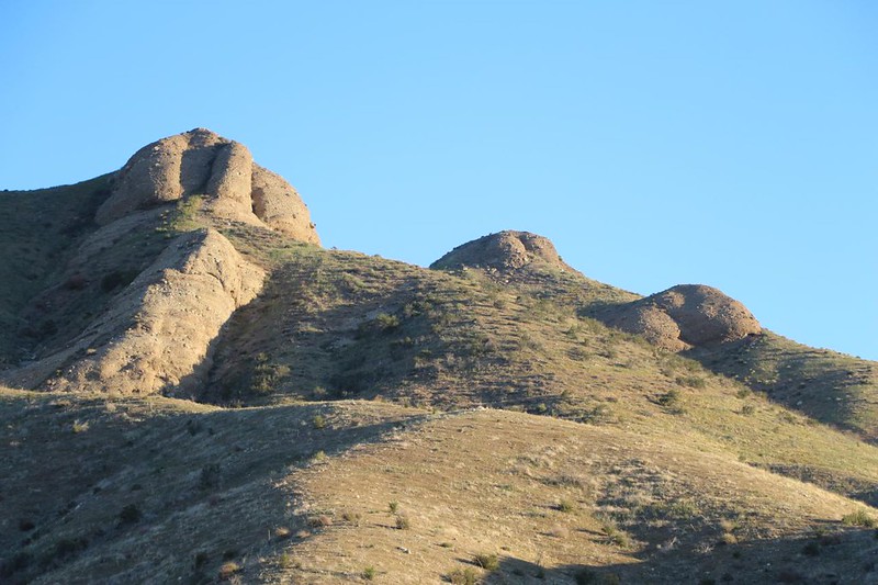 These sandstone Buttes are just east of Three Sisters Rock, so I called them the Three Sisters Buttes - ha ha!