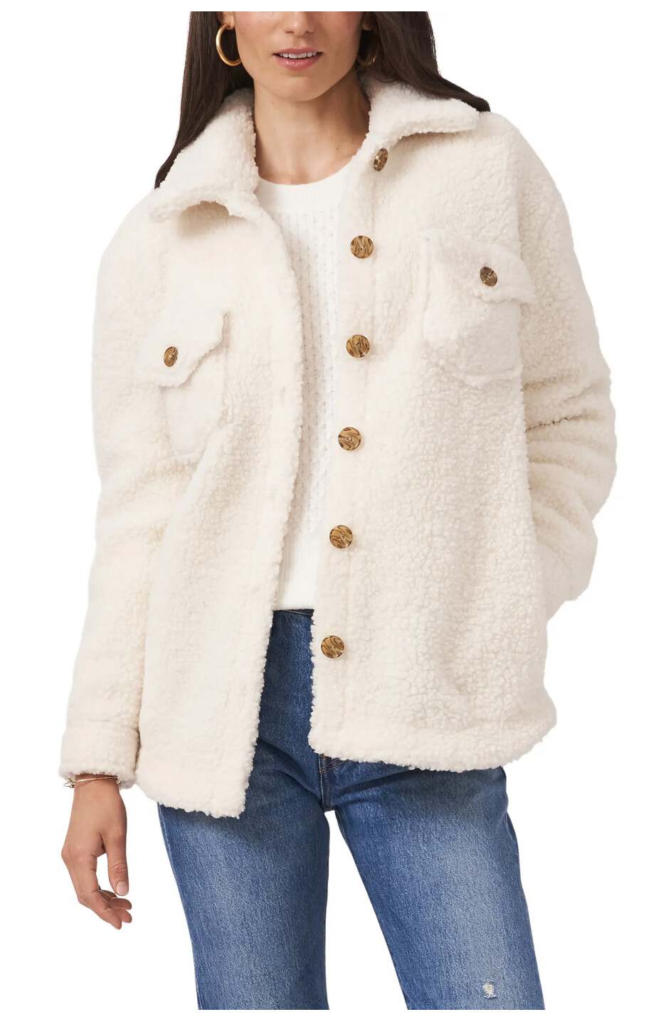 1.State Faux Shearling Shirt Jacket | Best Shackets for Women 