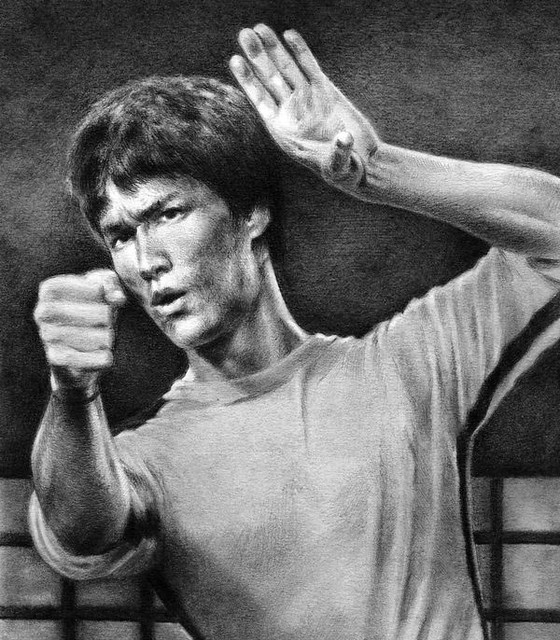 Graphite Drawing Bruce Lee